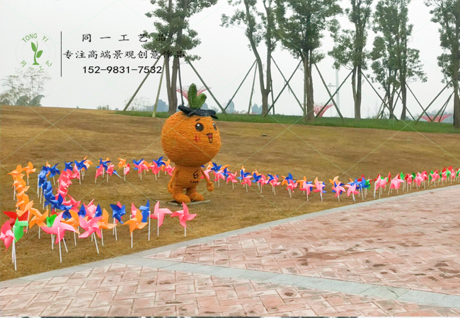 稻草工艺品橙子造型