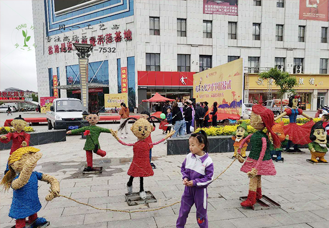 宁夏盐池客户稻草工艺品案例图6