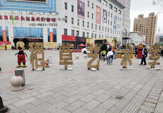 宁夏盐池客户稻草工艺品案例图6