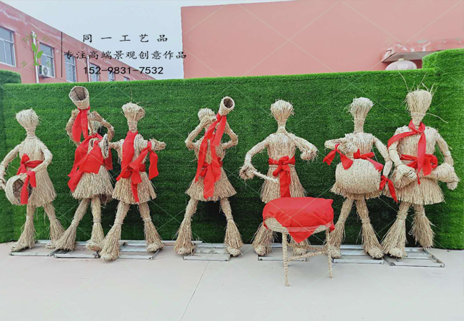草雕,稻草工艺品